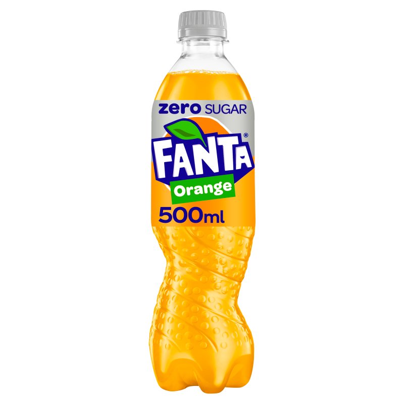 (GB) Fanta Orange Zero Sugar 500ml Bottle (12 Pack)