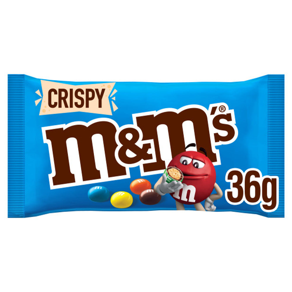 M&M's Crispy Milk Chocolate Bag 36g (24 Pack)