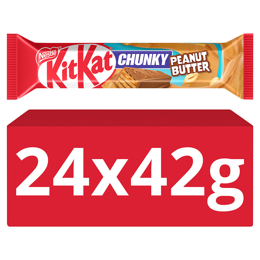 Nestle Kit Kat Chunky Peanut Butter Bar 42g (24 Pack)