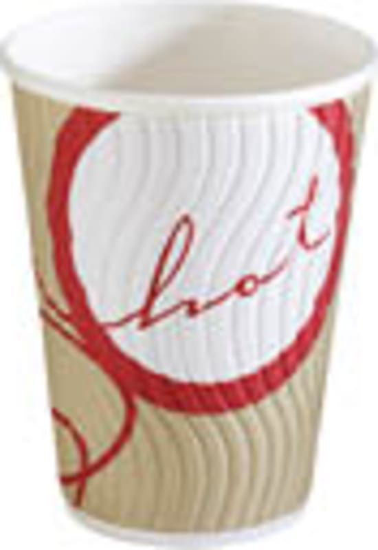 Natural Double Wall Paper Cup Non Vend 12oz (740 Pack)