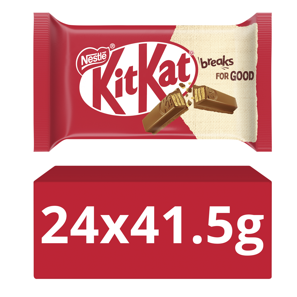Nestle Kit Kat 4 Finger Milk Chocolate Biscuit Bar 41.5g (24 Pack)