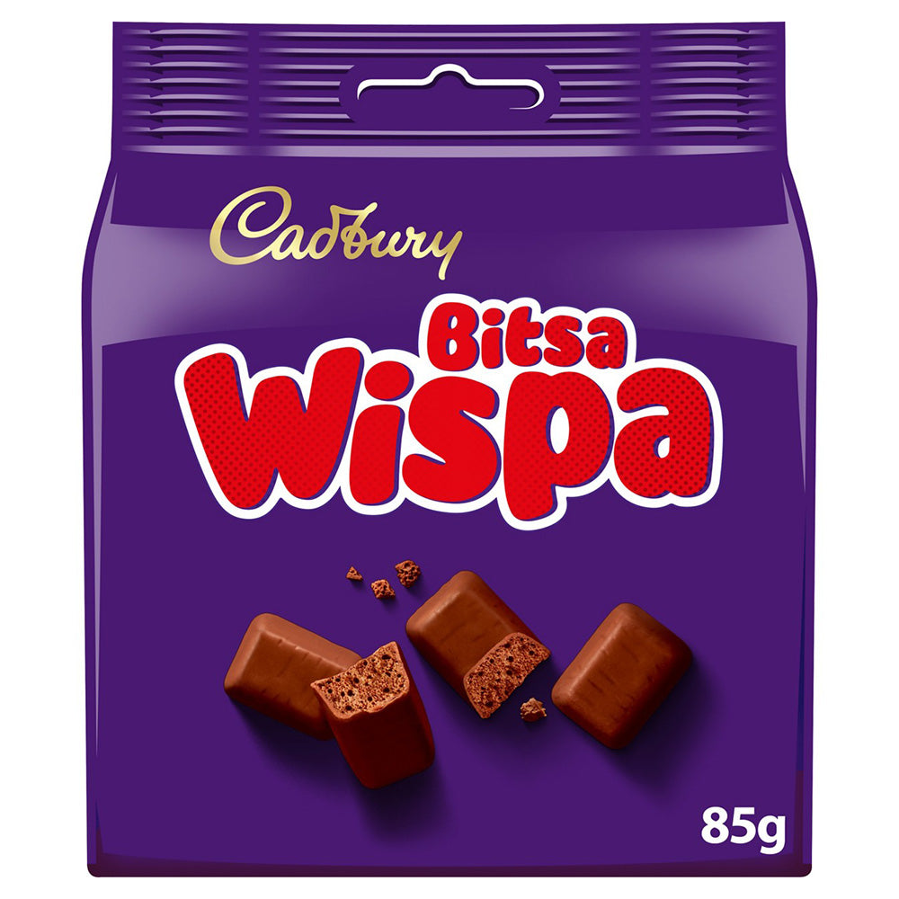 Cadbury Bitsa Wispa Chocolate Bag 85g (10 Pack)