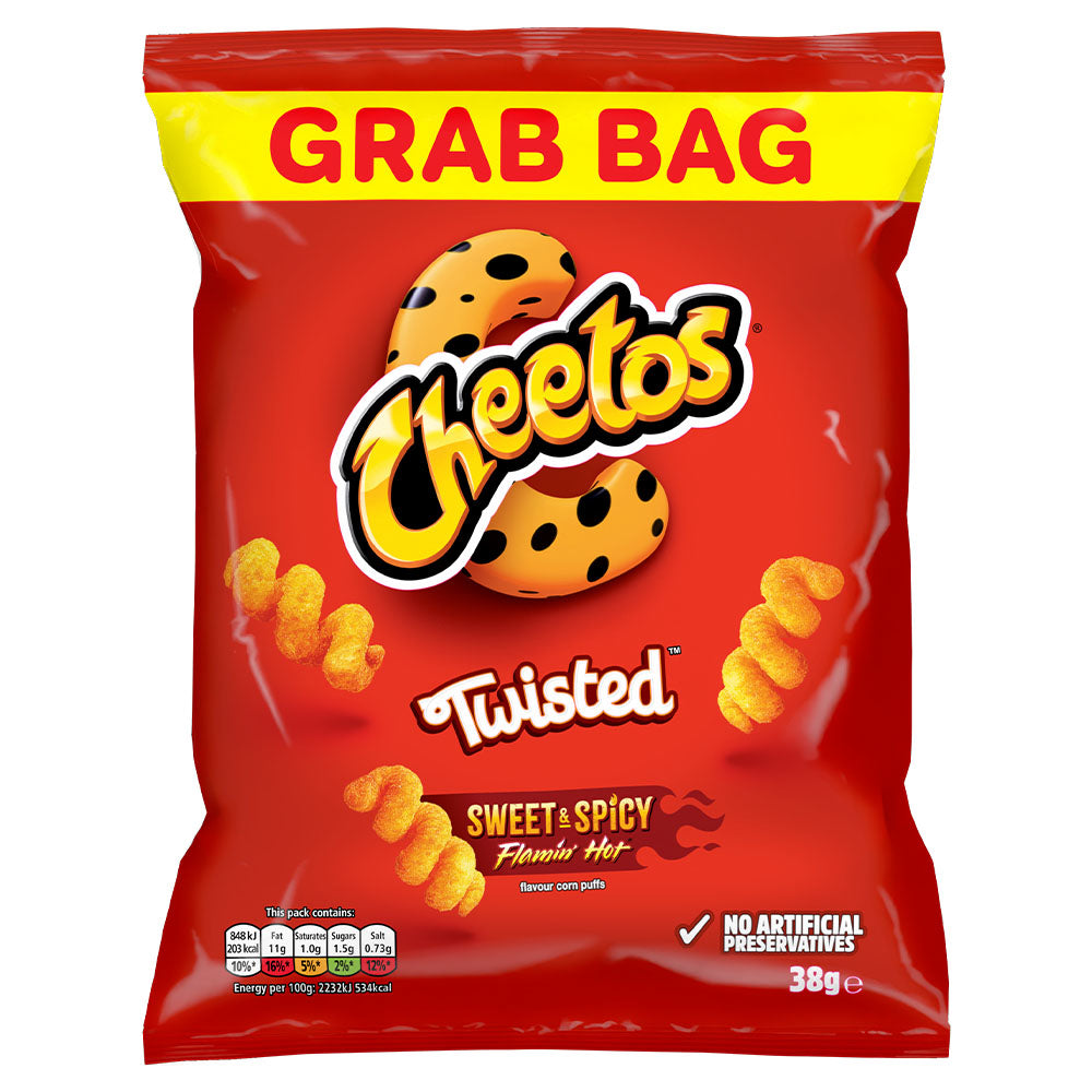 Walkers Cheetos Twisted Sweet & Spicy 38g (30 Pack)
