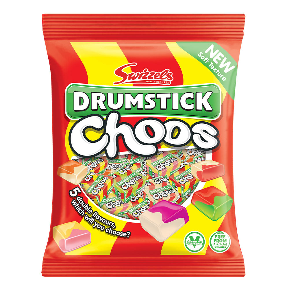 Swizzels Drumstick Choos Bag 150g (12 Pack)
