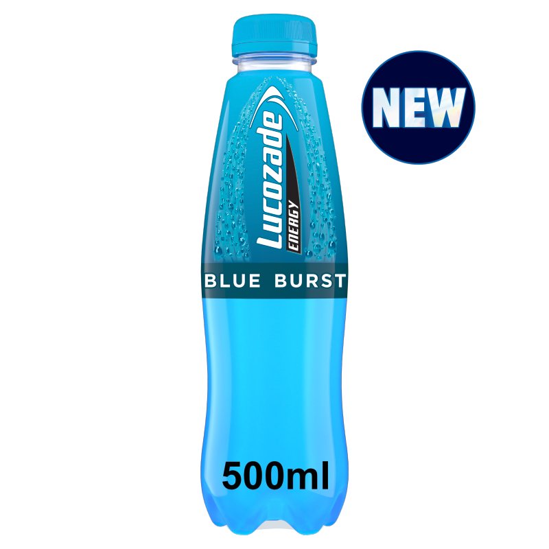 Lucozade Blue Burst Energy Bottle 500ml (12 Pack)