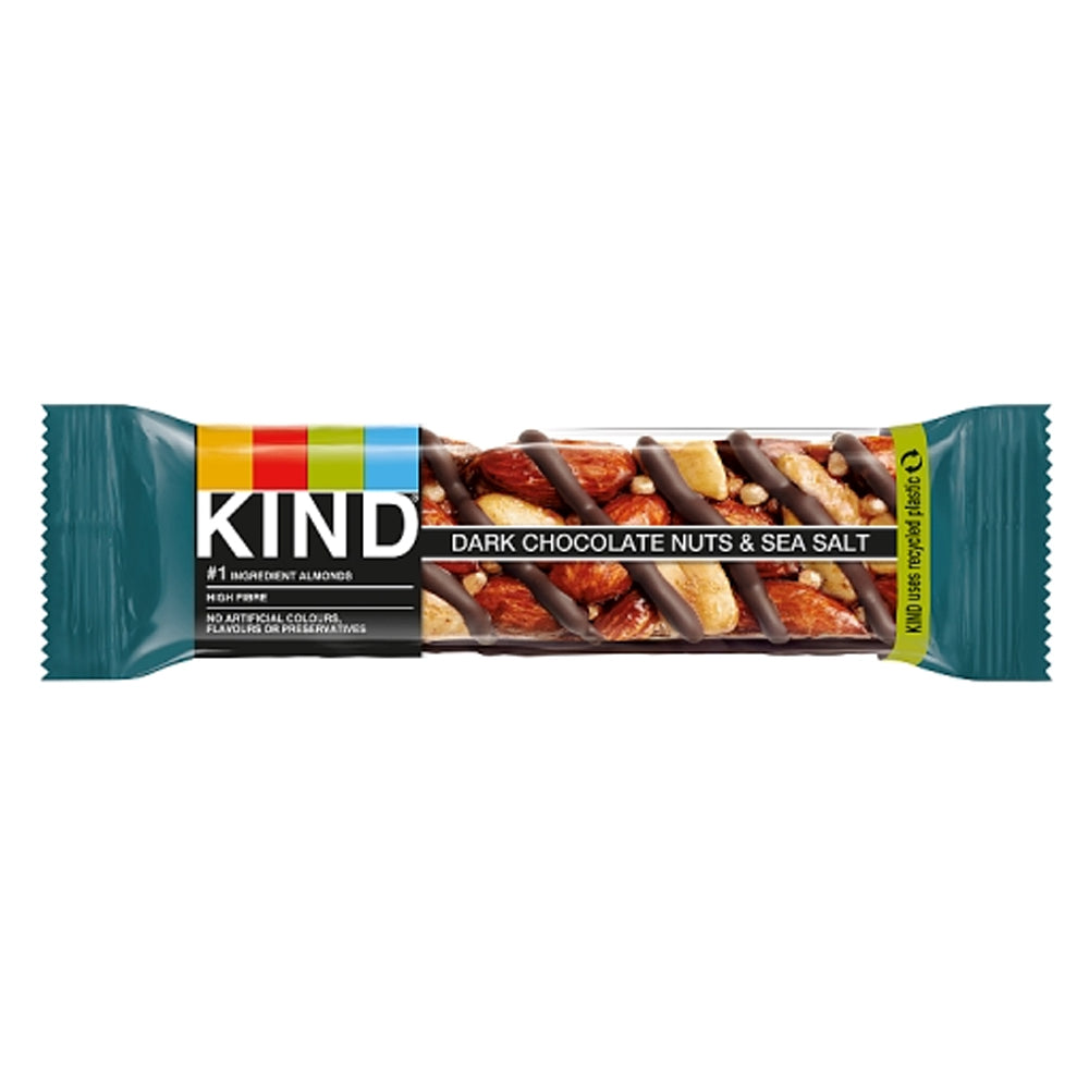 KIND Dark Chocolate Nuts & Sea Salt Cereal Bars 40g (12 Pack)