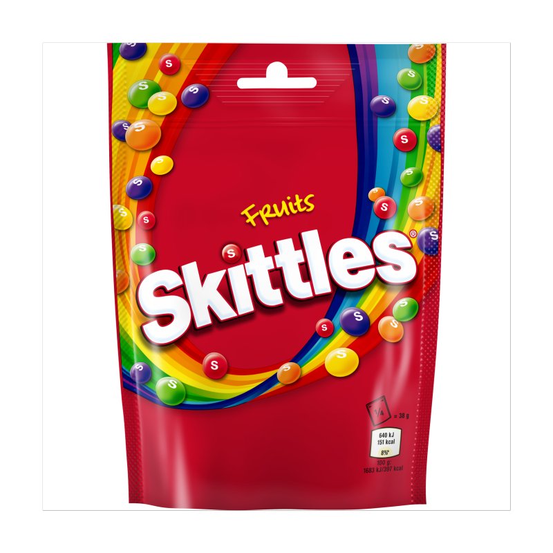Skittles Chewy Sweets Fruit Flavoured Pouch 136g (15 Pack)
