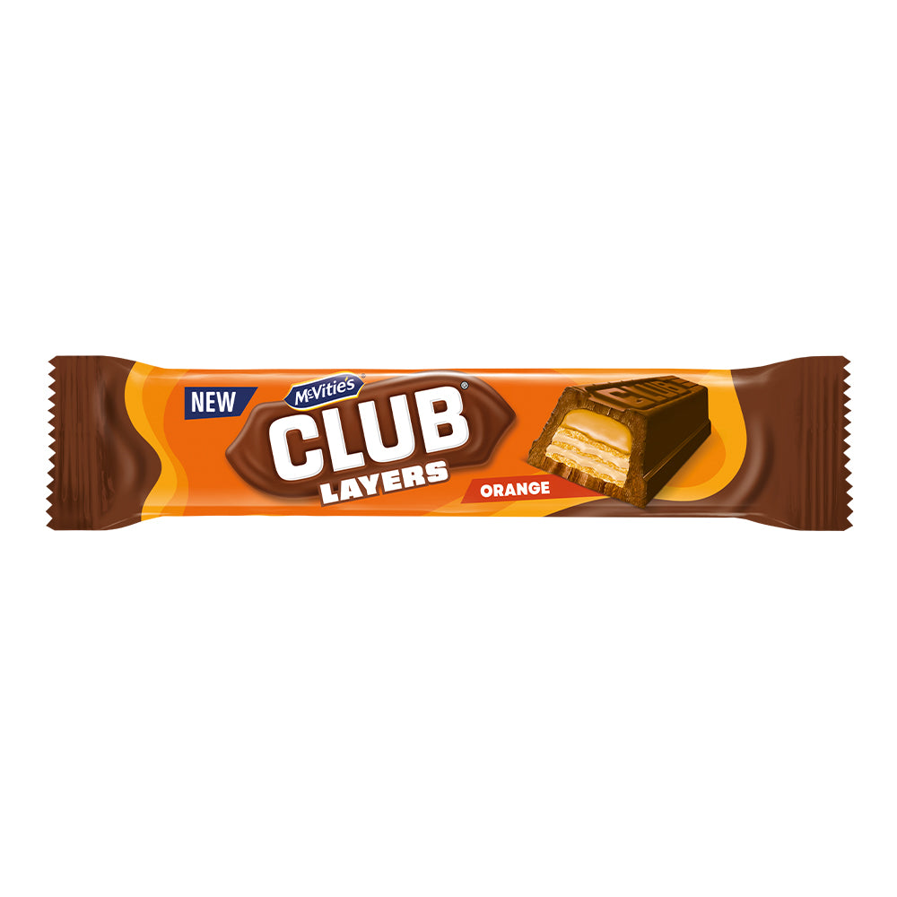 McVitie's Club Layers Orange Bar 39.5g (24 Pack)