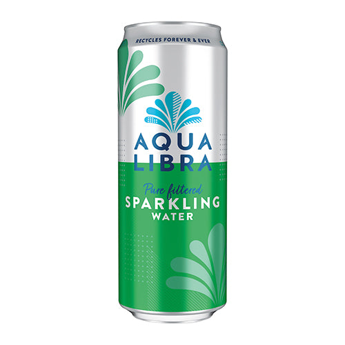 Aqua Libra Sparkling Water Can 330ml (24 Pack)