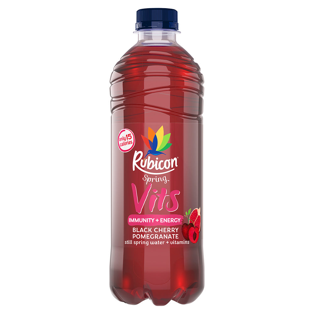 Barrs Rubicon Spring Vits Black Cherry Pomegranate 500ml (12 Pack)