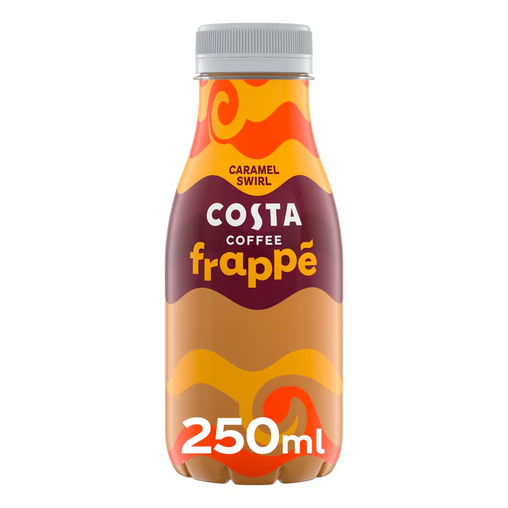 Costa Frappe Caramel Swirl Coffee Bottle 250ml (12 Pack)