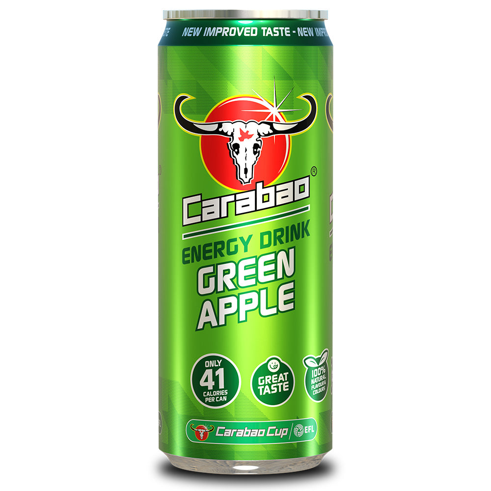 Carabao ENERGY Green Apple Can 330ml (12 Pack)