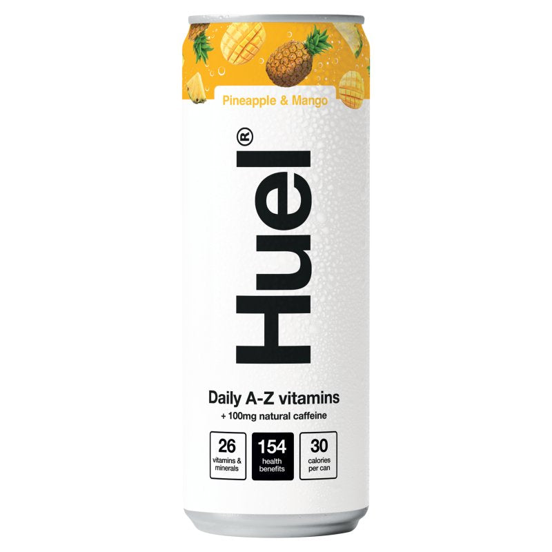 Huel Vitamin Pineapple & Mango Sparkling Water Can 330ml (12 Pack)