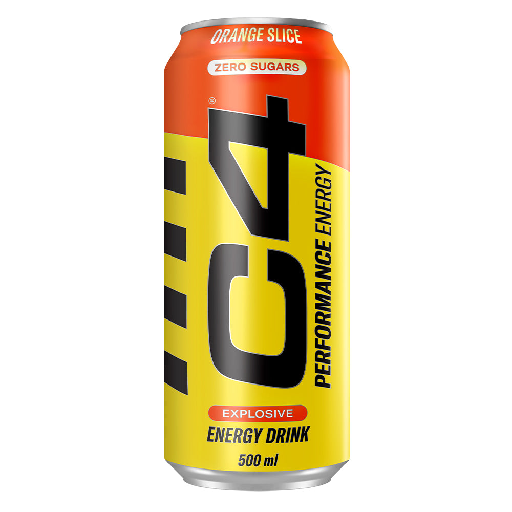 C4 Energy Orange Slice Can 500ml (12 Pack)