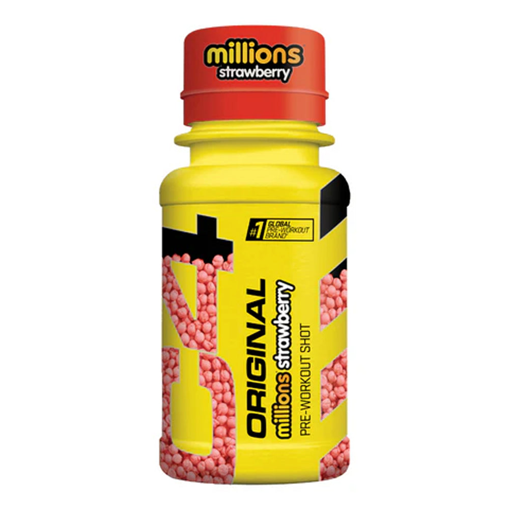 C4 Energy Millions Strawberry Shot Bottle 60ml (24 Pack)