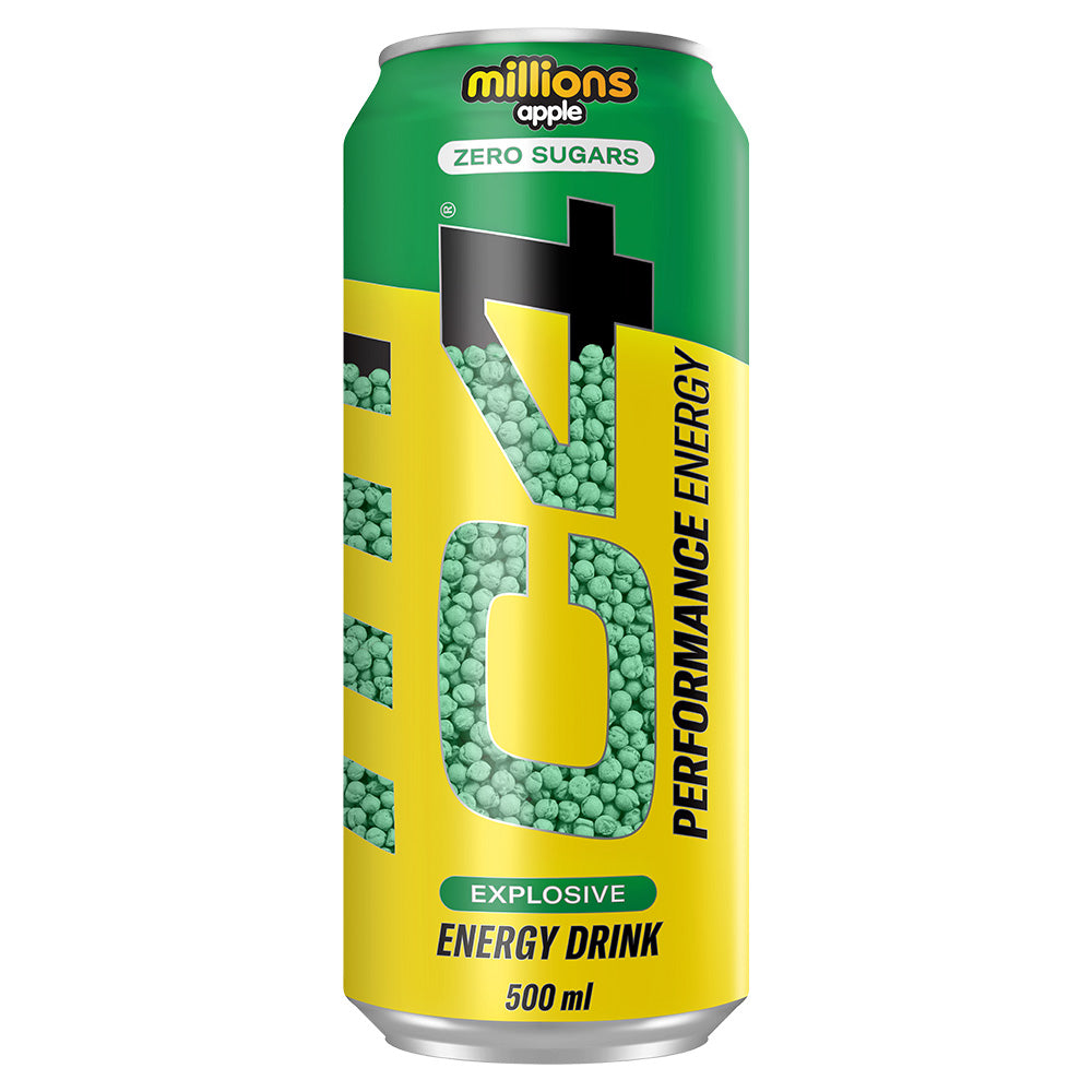C4 Energy Millions Apple Can 500ml (12 Pack)