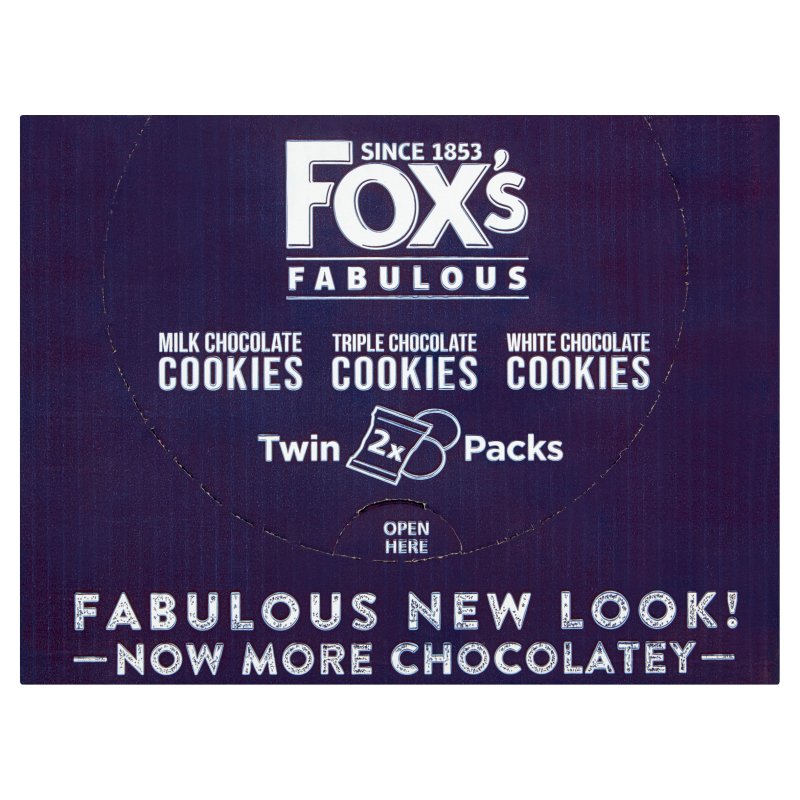Fox's Mixed Box Chocolate Chunk Cookies 2 Pack 46g (48 Pack)