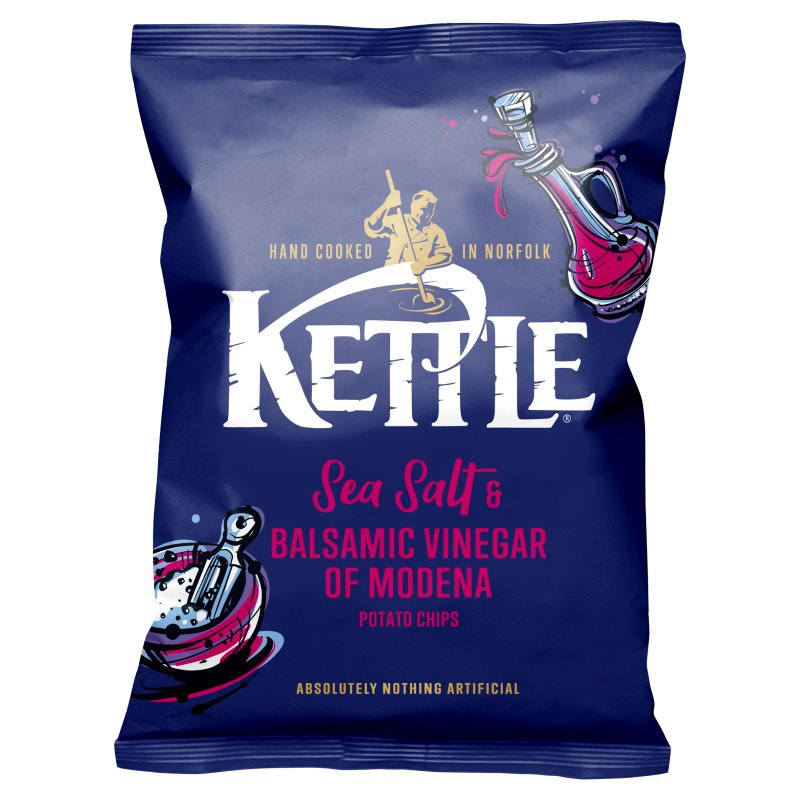 Kettle Sea Salt & Balsamic Vinegar Of Modena Crisps 40g (54 Pack)
