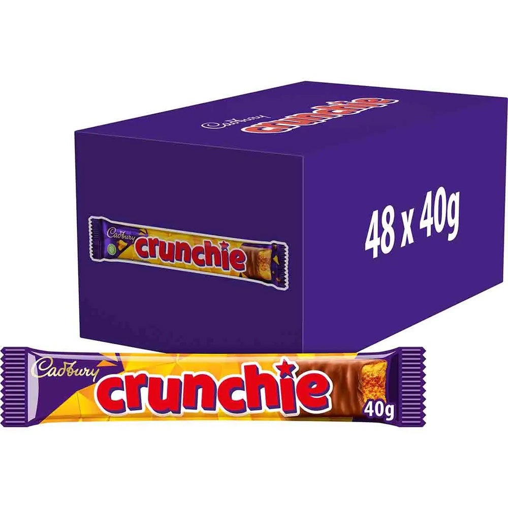 Cadbury Crunchie Chocolate Bar 40g (48 Pack)