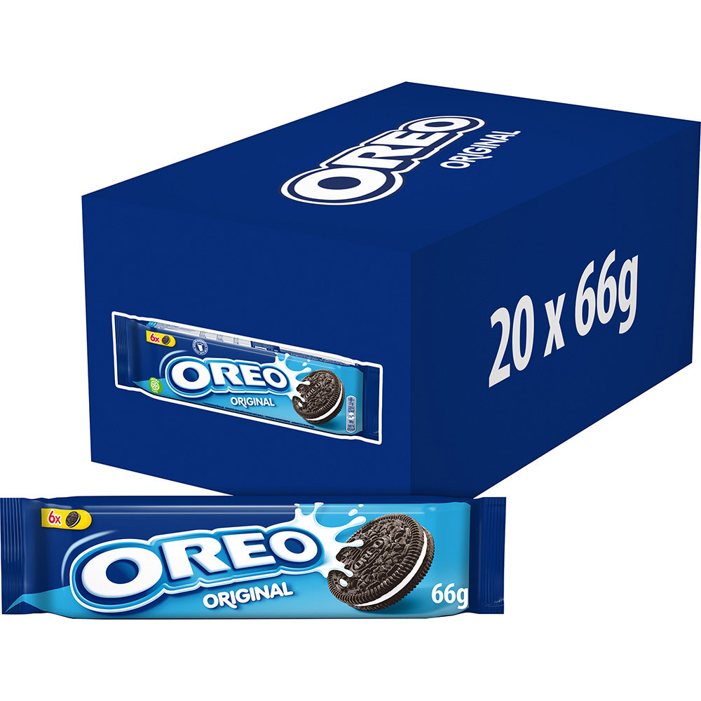 Oreo Original Sandwich Biscuit Snack Pack 66g (20 Pack)