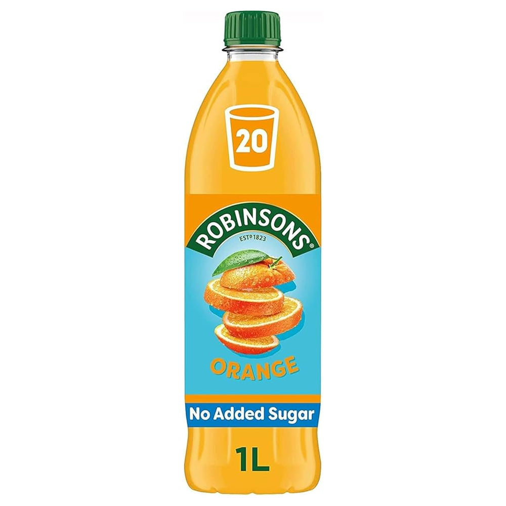 Robinsons Orange No Added Sugar Squash 1 Litre (12 Pack)