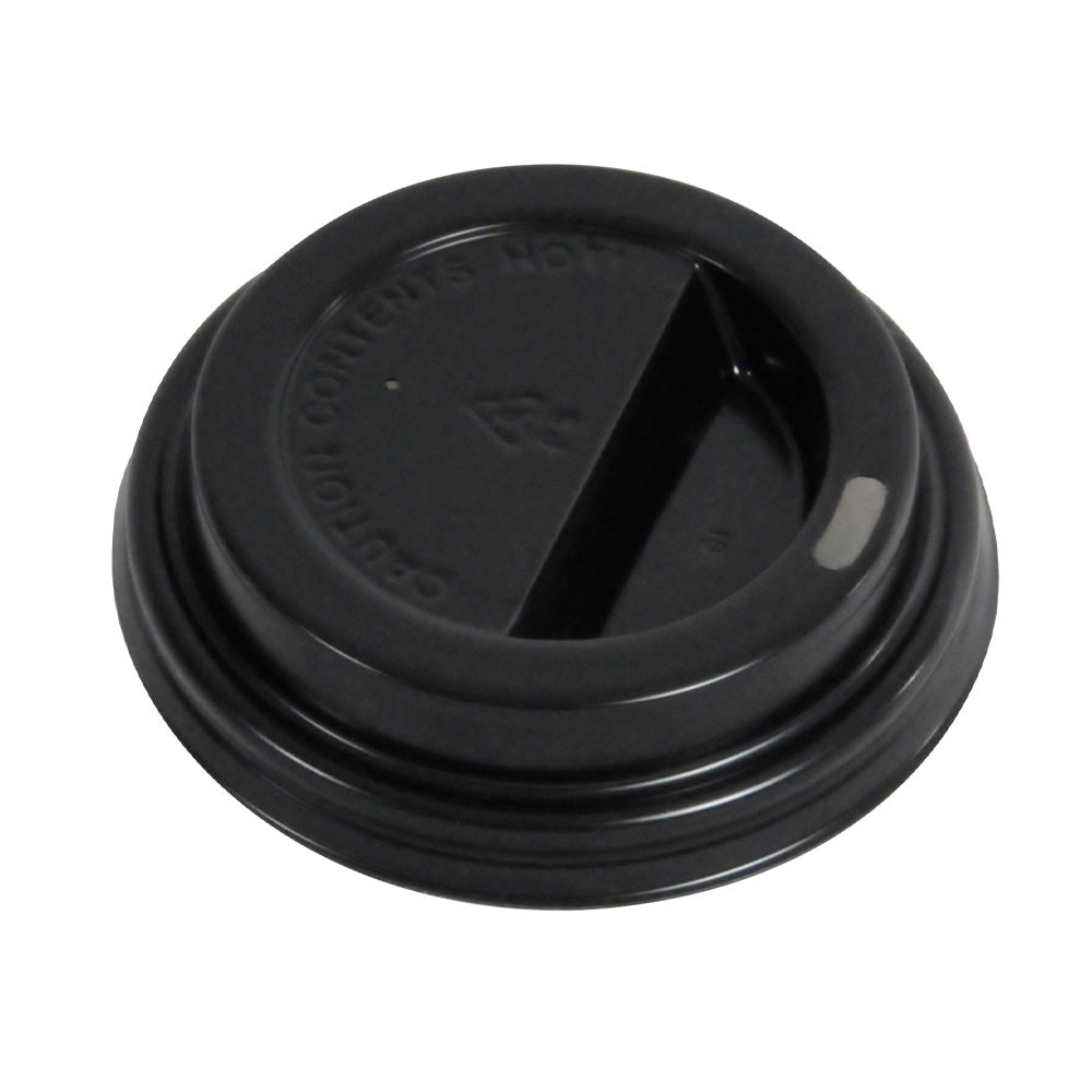 Black Sip Thru Lid 80mm 8/9oz (1000 Pack)