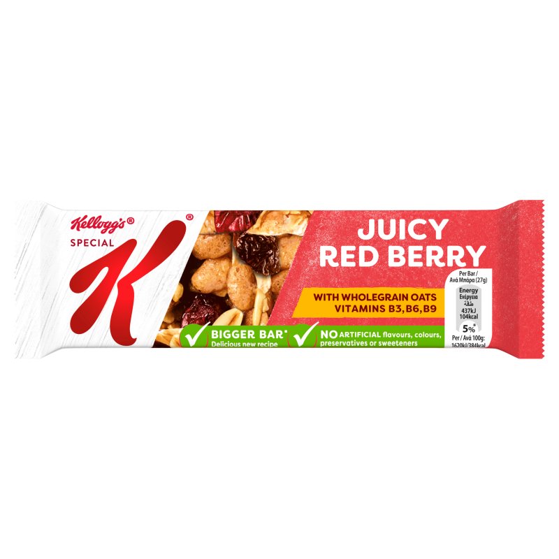Kellogg's Juicy Berry Special K Cereal Bar 21.5g (30 Pack)