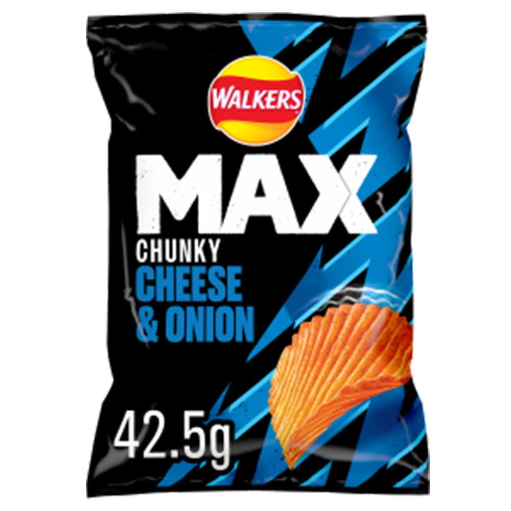 Walkers Max Cheese & Onion Crisps 42.5g (24 Pack)