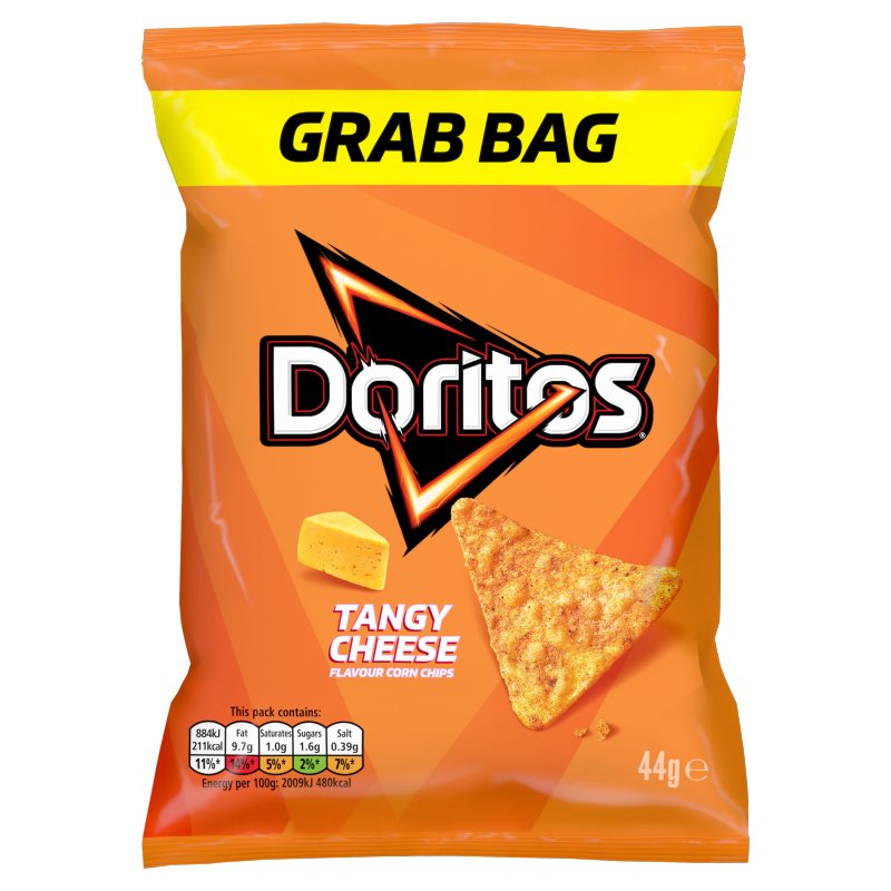 Doritos Tangy Cheese Tortilla Chip Crisps 44g (32 Pack)