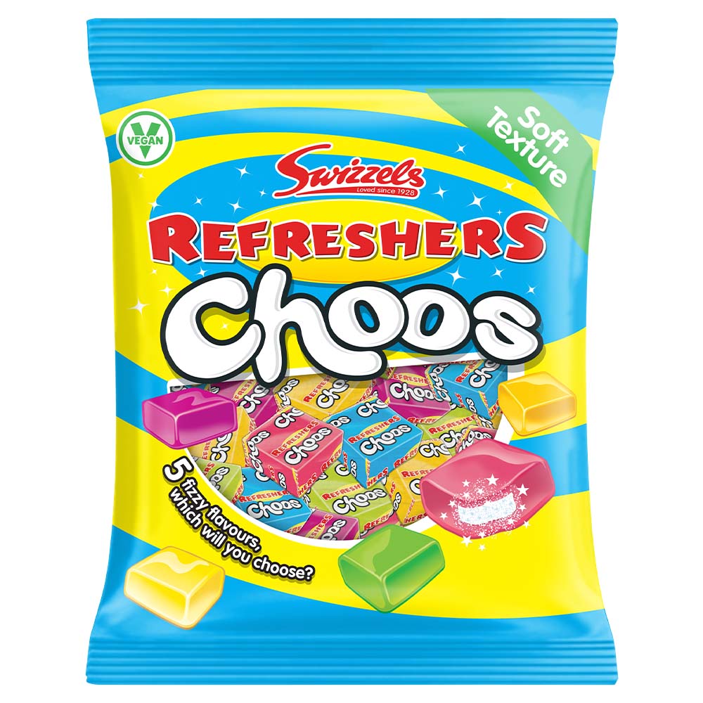 Swizzels Refreshers Choos Bag 150g (12 Pack)