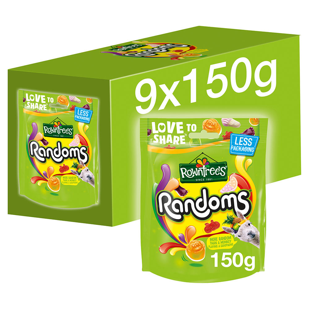 Nestle Rowntrees Randoms Pouch 150g (9 Pack)