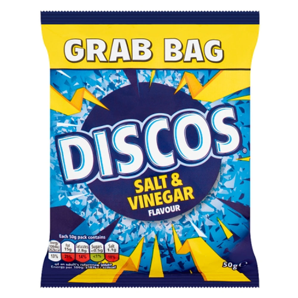 Discos Salt & Vinegar Grab Bag 50g (28 Pack)