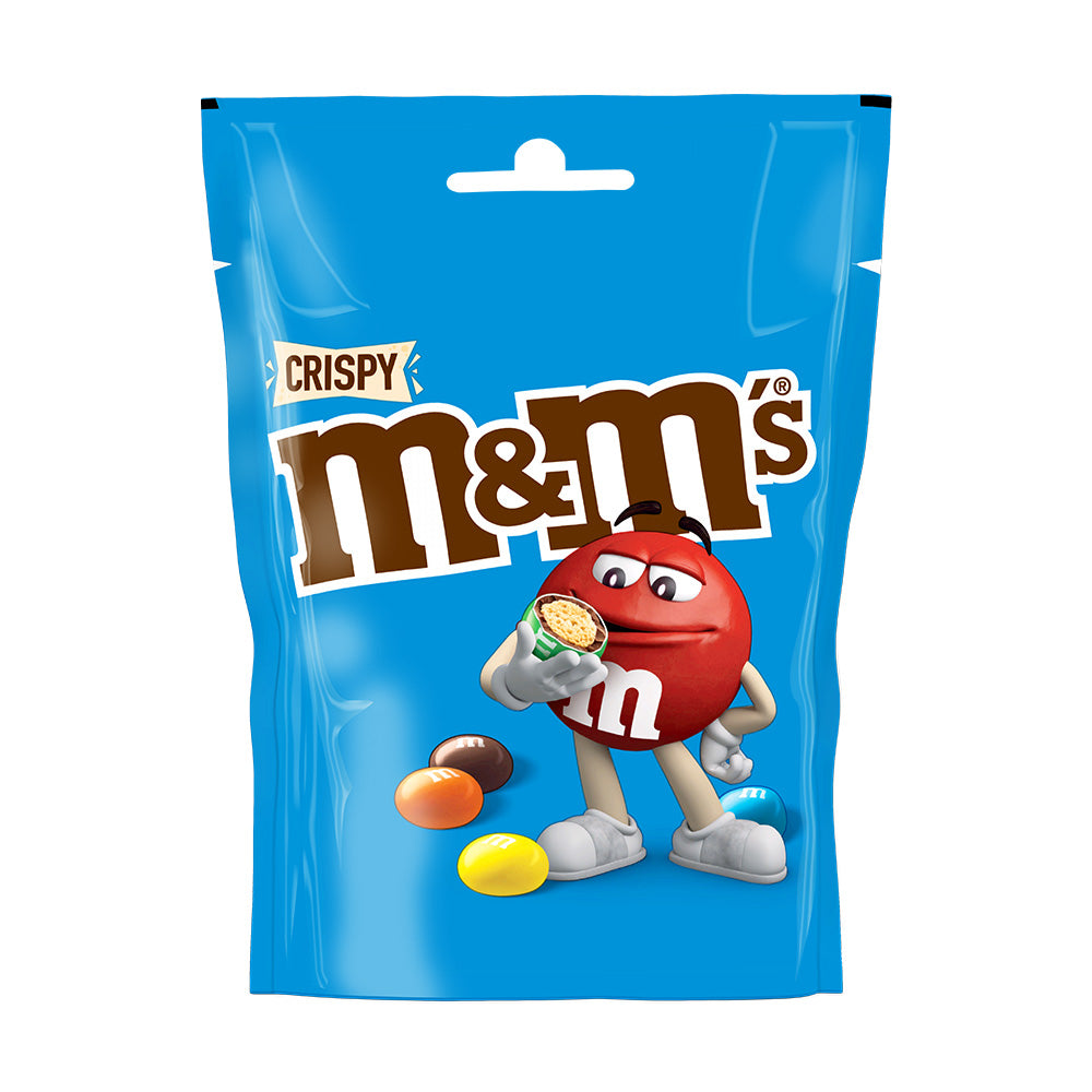 M&M's Crispy Milk Chocolate Pouch 107g (13 Pack)