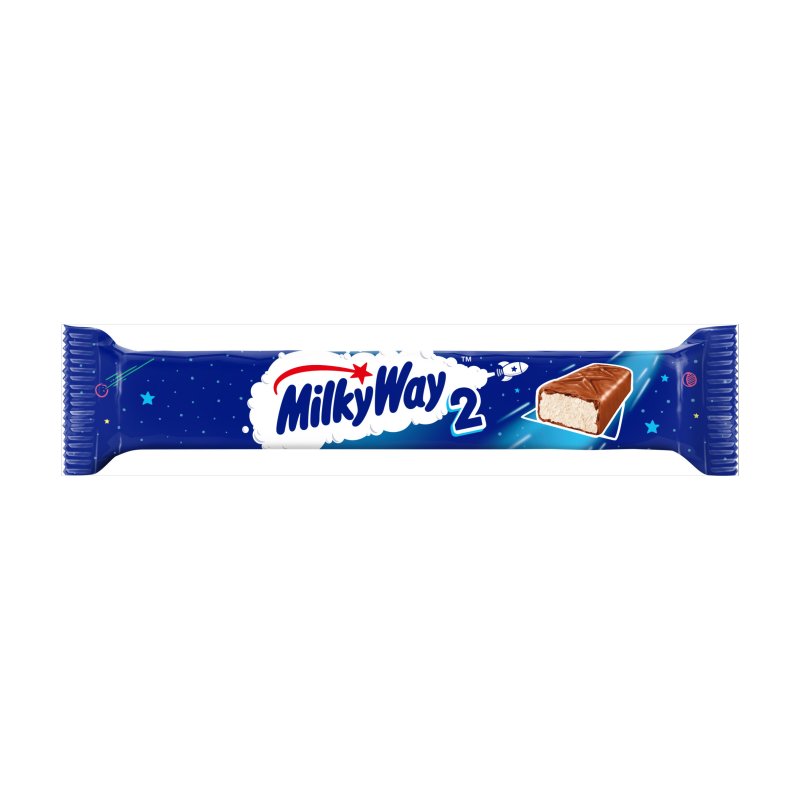 Milky Way Twin Nougat & Milk Chocolate Snack Bar 2 x 21.5g (30 Pack)