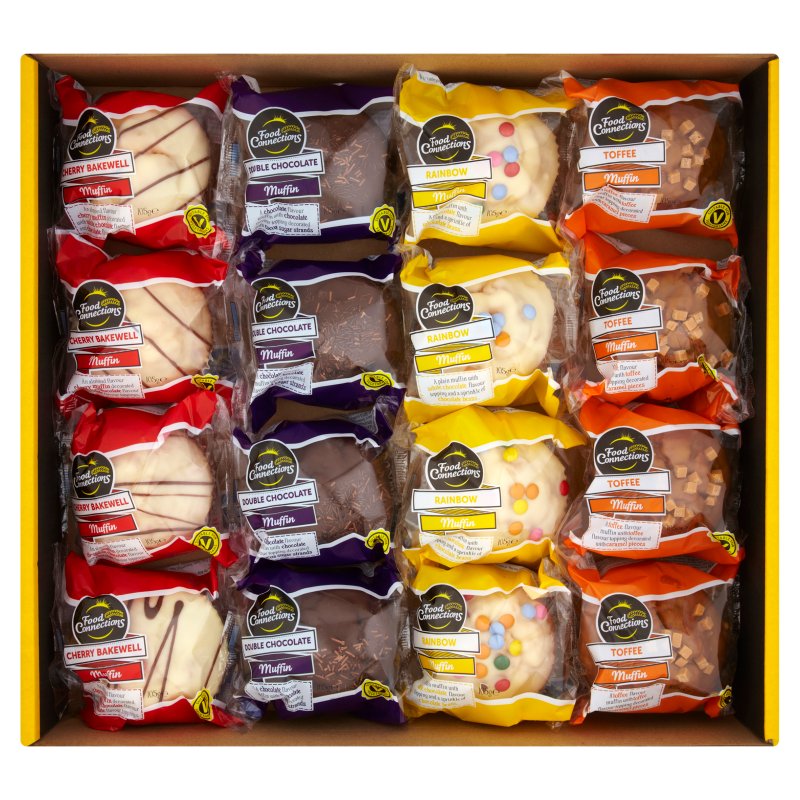 Food Connections Assorted Topped Muffins 105g (16 Pack)