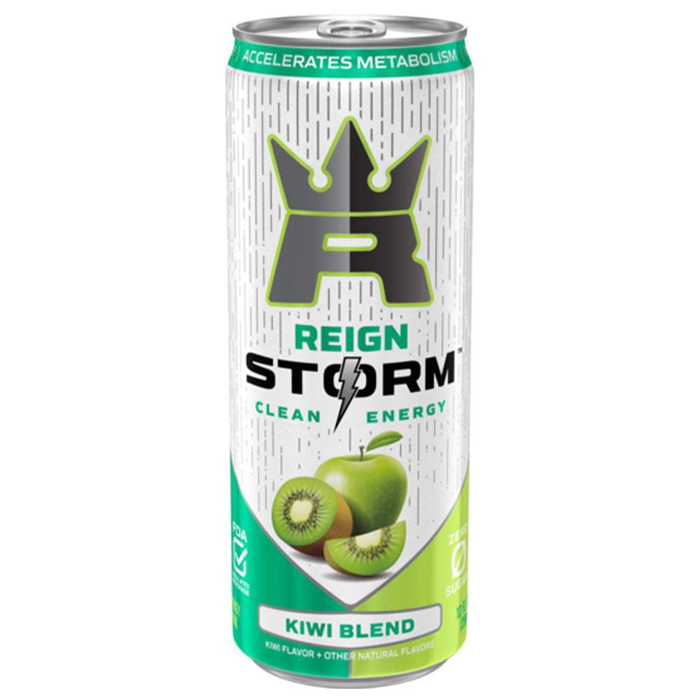 Reign Storm Clean Energy Drink Kiwi Blend 355ml Can (12 Pack)