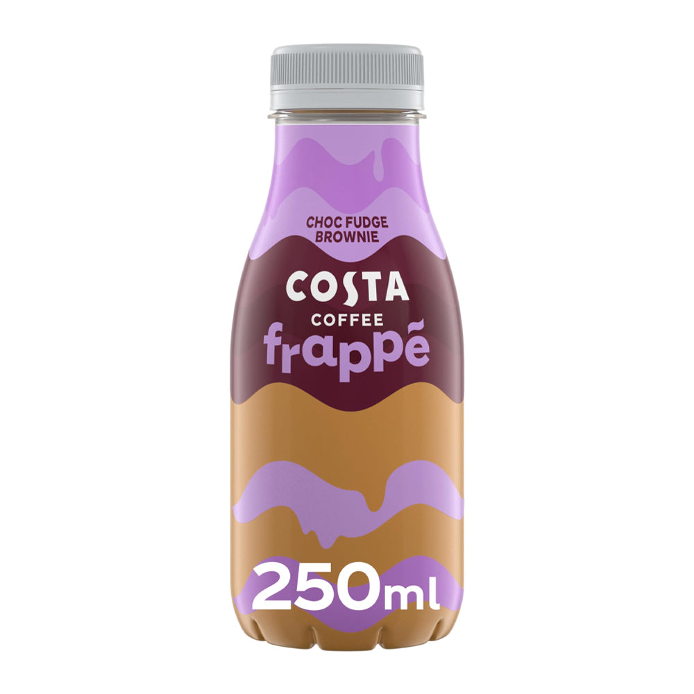 Costa Frappe Chocolate Fudge Brownie Coffee Bottle 250ml (12 Pack)