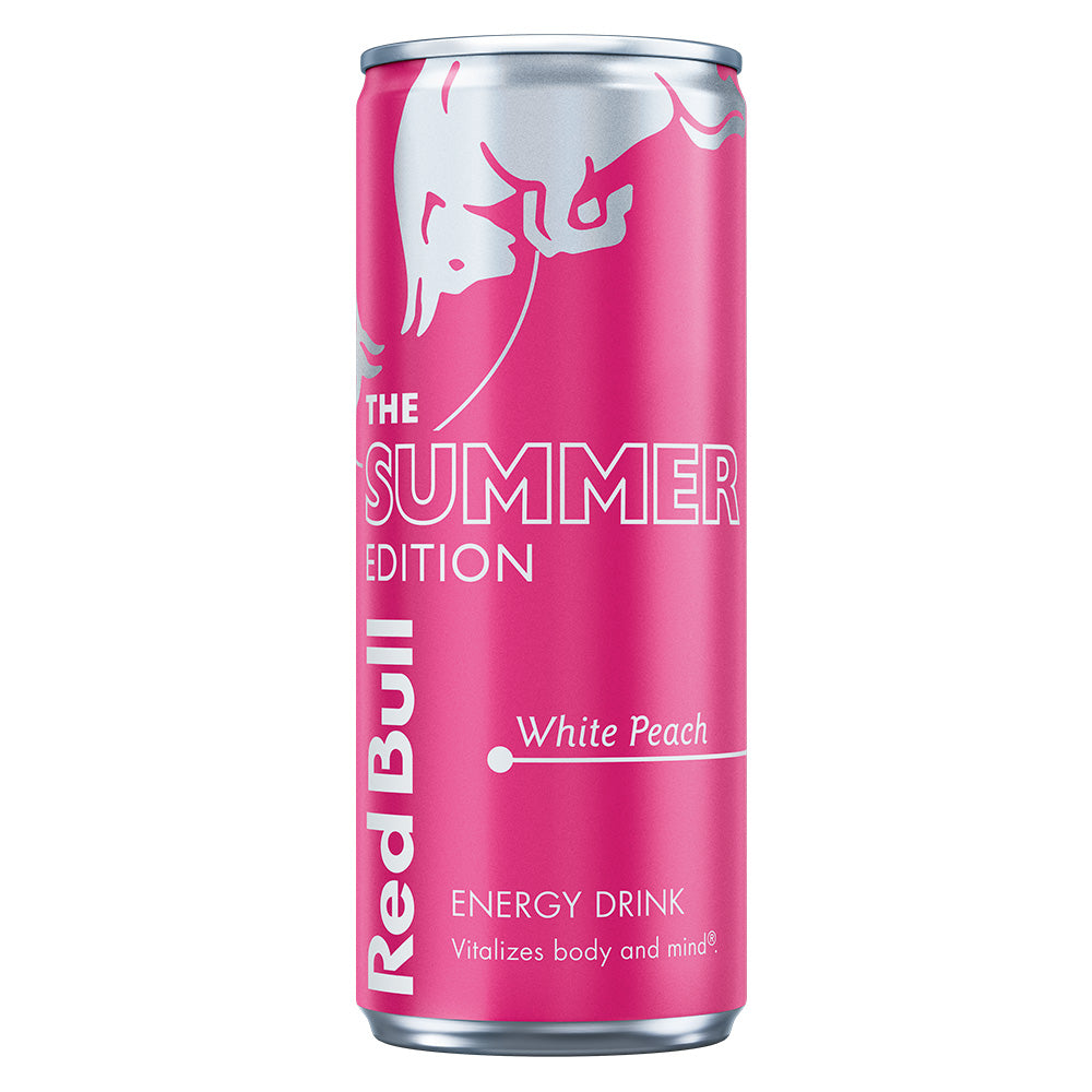 Red Bull Summer Edition White Peach Can 250ml (12 Pack)