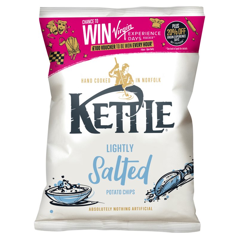 Kettle Lightly Salted Crisps 40g (54 Pack)