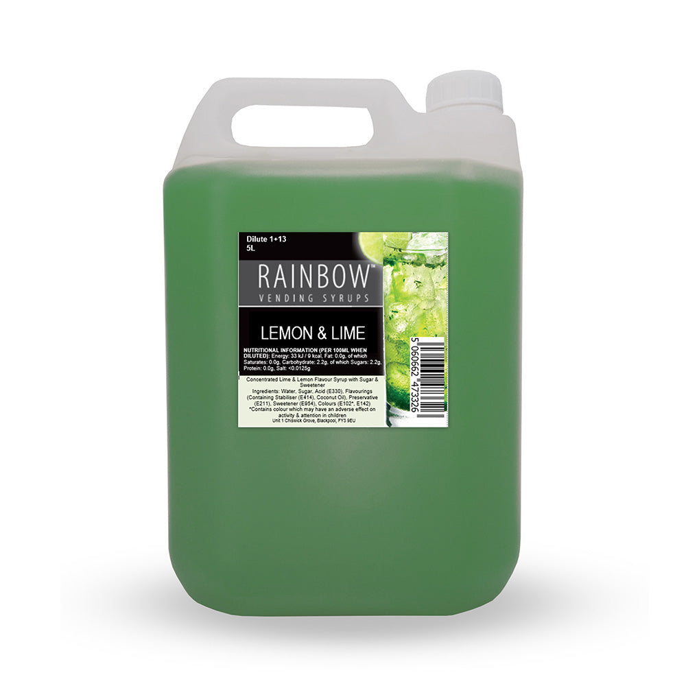 Lemon & Lime Syrup 5Ltr (2 Pack)