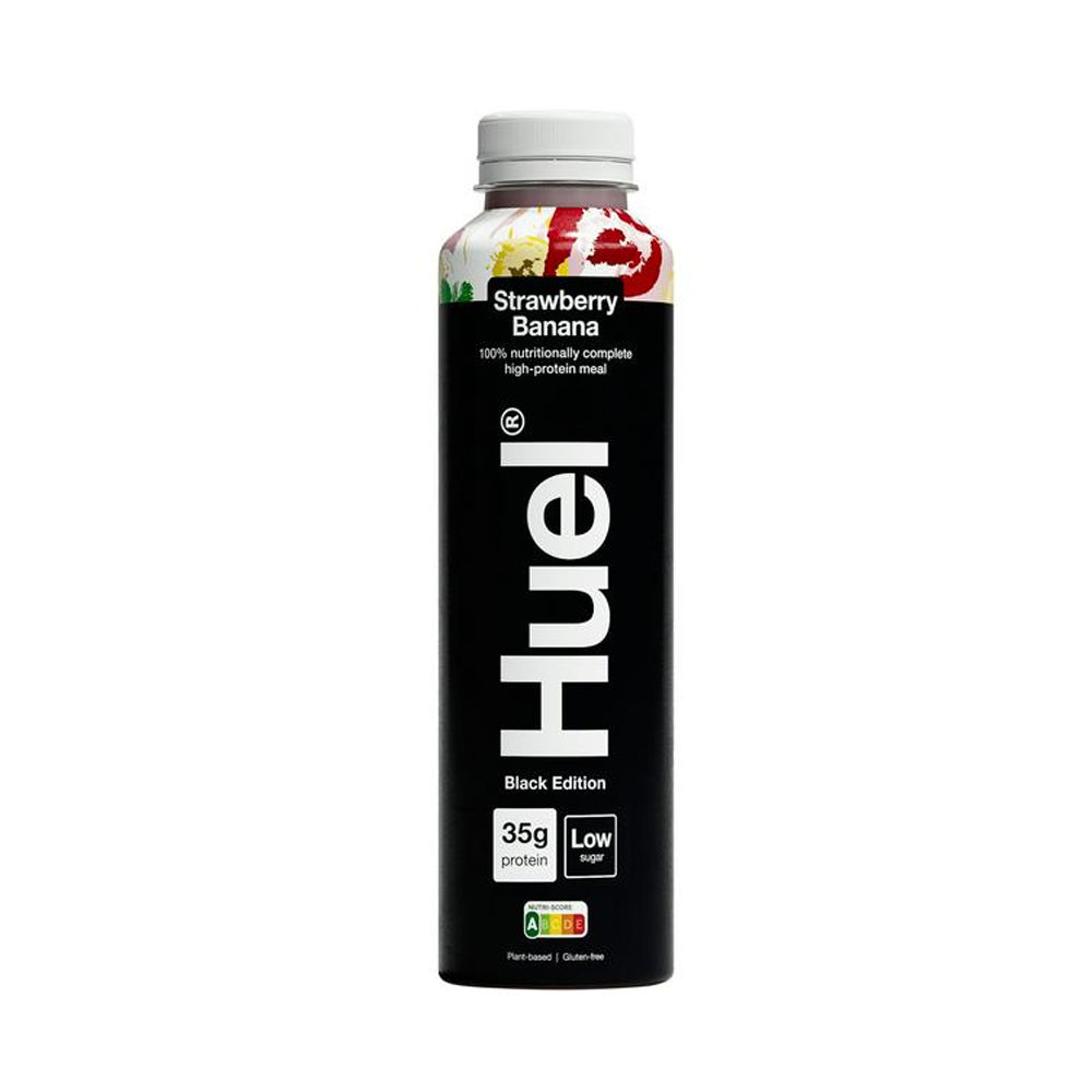 Huel Black Edition Strawberry & Banana Meal Drink 500ml (8 Pack)