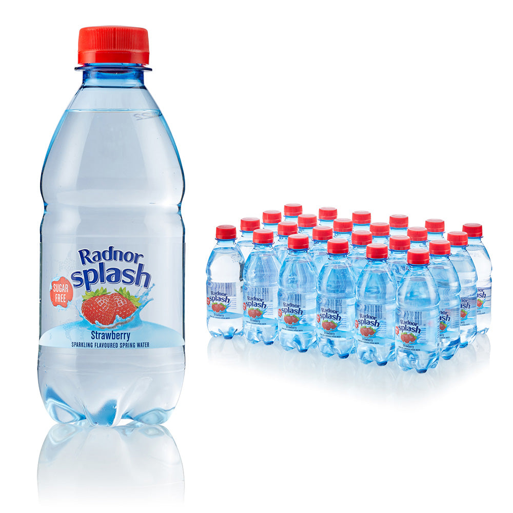 Radnor Splash Sparkling Strawberry Bottle 330ml (24 Pack)