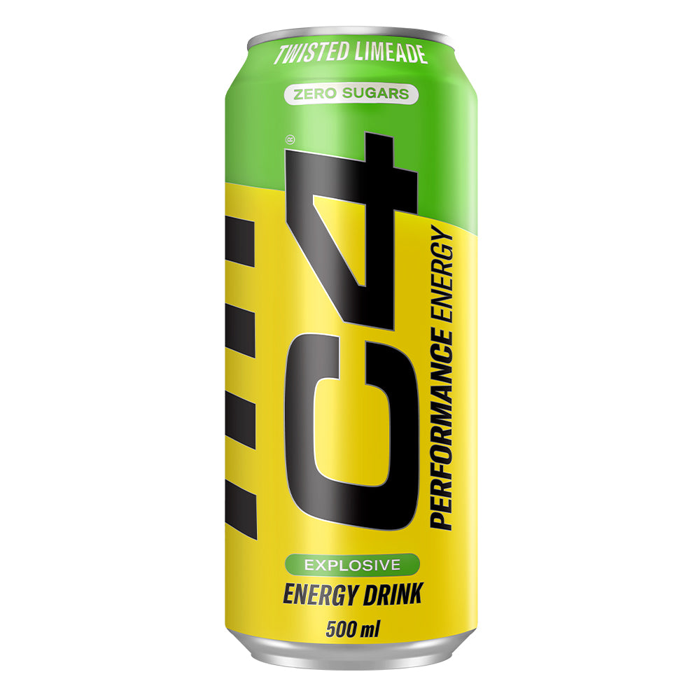 C4 Energy Twisted Limeade Can 500ml (12 Pack)