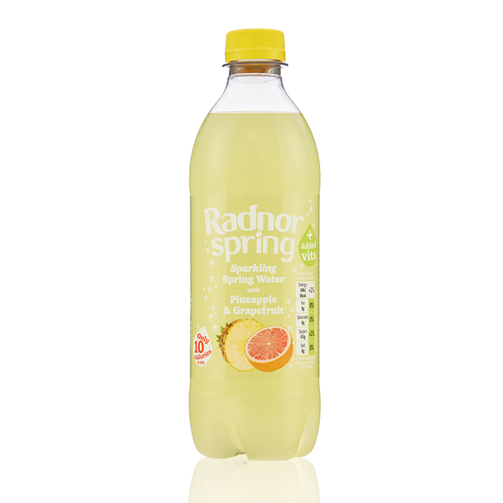 Radnor Spring Sparkling Pineapple & Grapefruit Bottle 500ml (24 Pack)